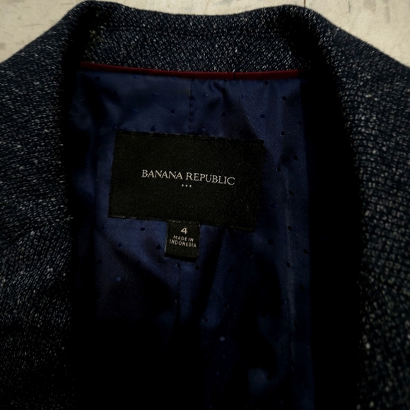 Banana Republic | Dark Blue Speckled Blazer - Picture 7 of 9